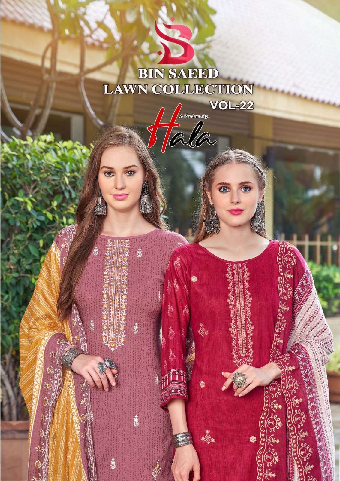 BIN SAEED LAWN COLLECTION VOL - 22 BY HALA